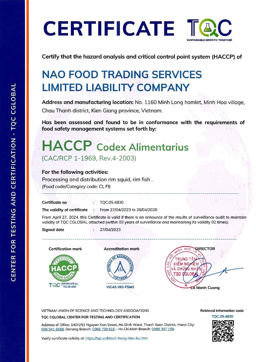 HACCP Certification